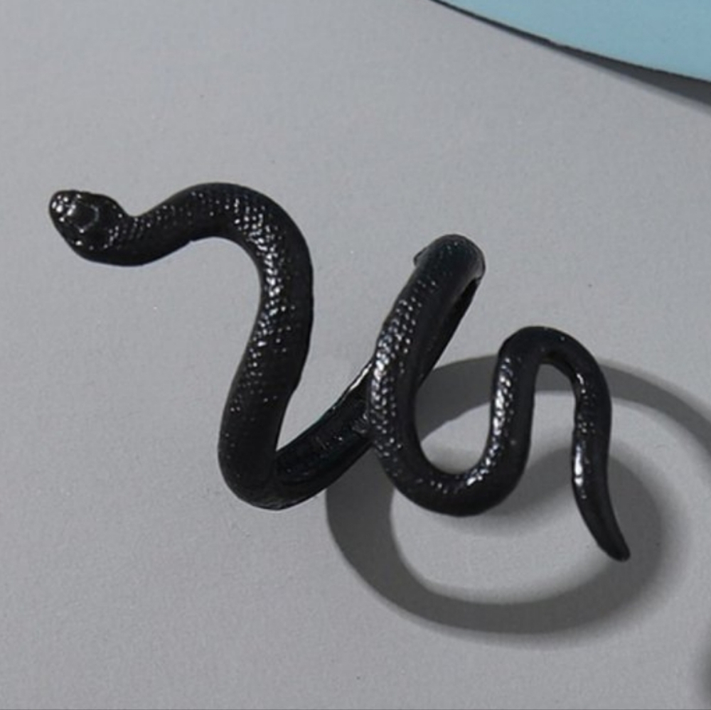 Black snake ring sexy Medusa Goth Punk‎ Metal Rock Exotic Cool Gift Halloween
